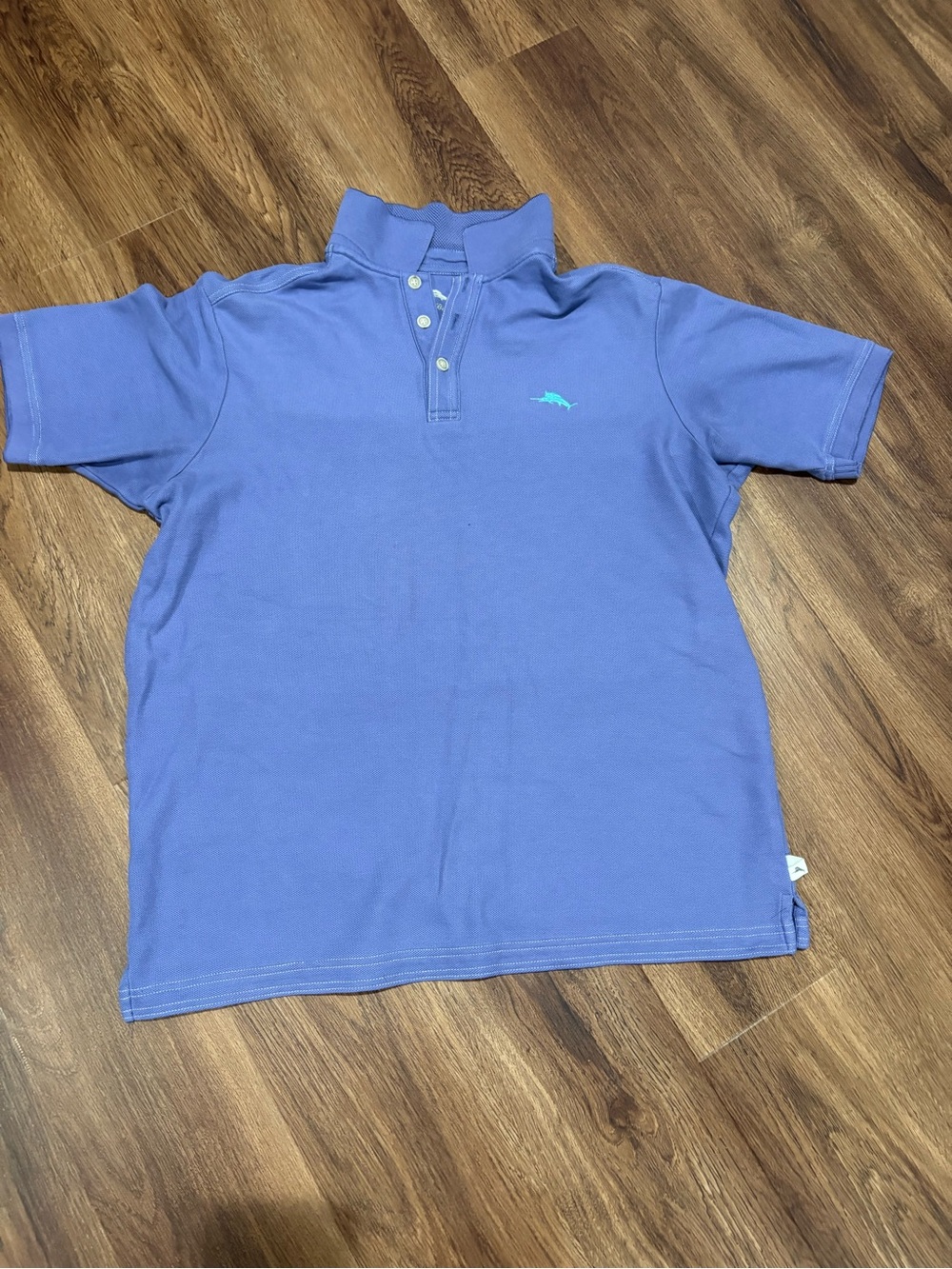 Tommy Bahama Purple Polo Shirt with Light Blue Logo